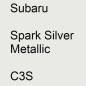 Preview: Subaru, Spark Silver Metallic, C3S.